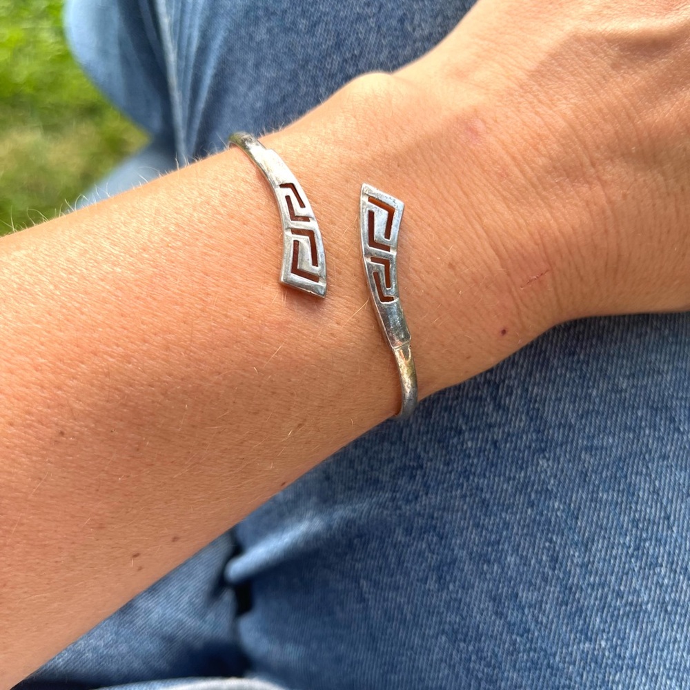Sterling Greek Style Cuff Bracelet